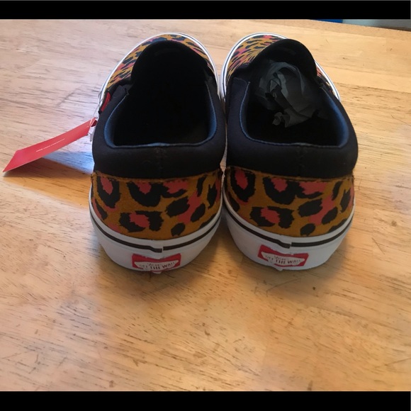 Vans Classic Slip-On Cheetah Print RARE Mens 10.5 - Picture 3 of 3